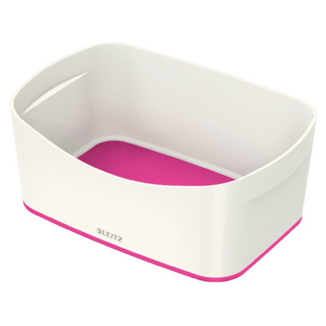Bílo-růžový plastový úložný box MyBox - Leitz