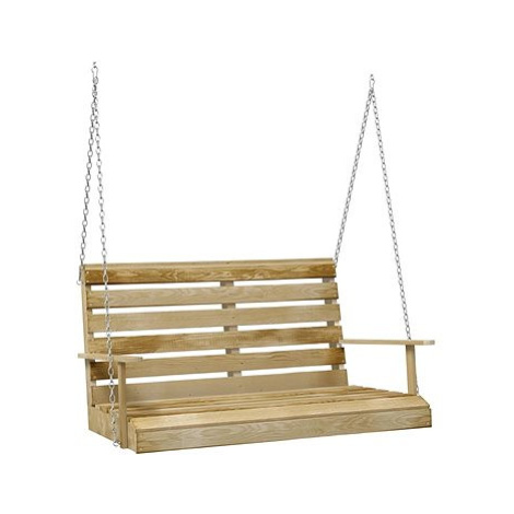 Houpací lavice 110 cm impregnované borové dřevo, 318397 SHUMEE