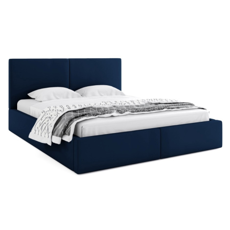 BMS Manželská postel HAILEY | bez matrace 180 x 200 cm Barva: Modrá