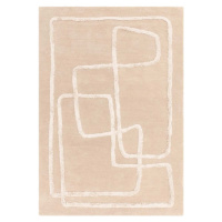 Béžový ručně tkaný vlněný koberec 200x300 cm Matrix – Asiatic Carpets