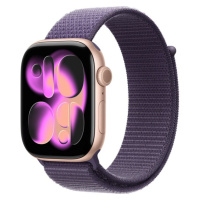 Apple Watch 49/46/45/44mm mlžně fialový provlékací sportovní řemínek