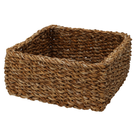 H&L Čtvercový košík z mořské trávy střední (22x22x10 cm, přírodní)