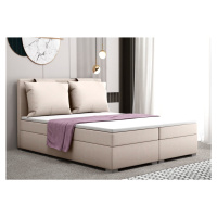 Zvýšená postel boxspring TERAMO, s matracemi a topperem 140x200cm