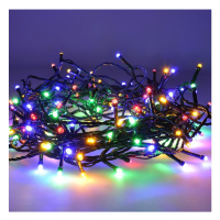 LED venkovní vánoční řetěz, 50 LED, 5m, přívod 3m, 8 funkcí, časovač, IP44, vícebarevný  1V110-M