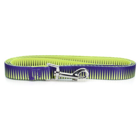 Vsepropejska Alsa fialovo - žluté vodítko pro psa Typ: Vodítko, Velikost: Délka 150 cm, šířka 2 