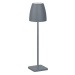 NOVA LUCE venkovní stolní lampa COLT tmavě šedý litý hliník a akryl LED 2W 3000K IP54 62st. 5V D