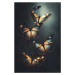 Fotografie Glowing Butterflies, Treechild, (26.7 x 40 cm)