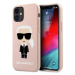Karl Lagerfeld KLHCP12SSLFKPI hard silikonové pouzdro iPhone 12 Mini 5.4" light pink silicone Ic