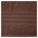 Bavlněný froté ručník s proužky ROSSI 50x90 cm, hnědá, 500 gr Mybesthome