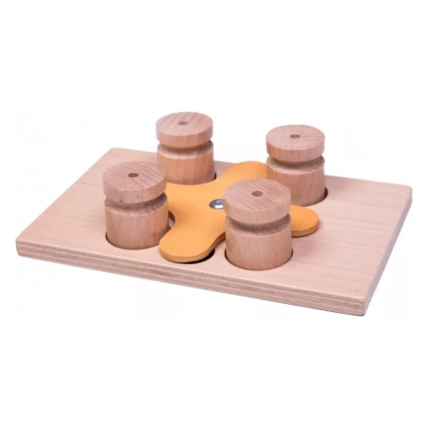 My Intelligent Pets Playground MODUL 2H - dřevěný hlavolam (pouze deska bez kloboučků a válečků)