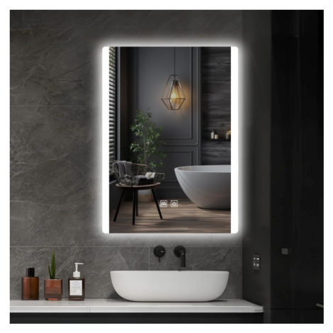 IREDA Koupelnové LED zrcadlo s osvětlením, 80 x 60 cm 95774