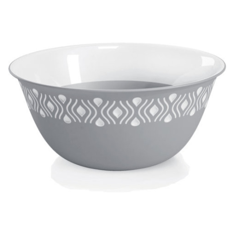 STEFANPLAST Tosca 54902 Plastová miska průměr 13 cm, bílá/šedá