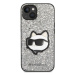 Karl Lagerfeld KLHCP14MG2CPS hard silikonové pouzdro iPhone 14 PLUS 6.7" silver Glitter Choupett