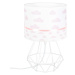 ELIS DESIGN Dětská stolní lampa - Růžové mráčky