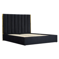 HALMAR Dvoulůžková postel Palazzo 160 x 200 cm černo-zlatá