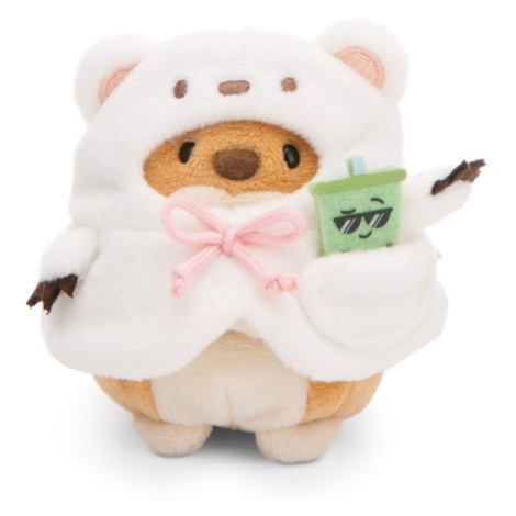 Nici 61146 pes Hiro 8cm s bubble tea a kostýmem ledního medvěda v dárkové krabičce MyMochi