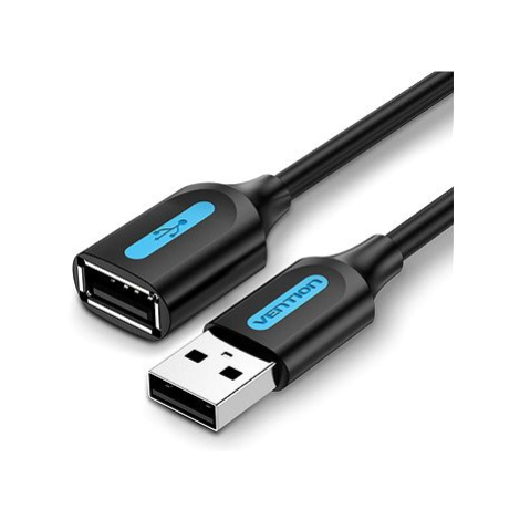 Vention USB 2.0 Male to USB Female Extension Cable 1m Black PVC Type