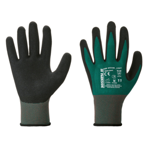 PARKSIDE® Pracovní rukavice (11, zelená/černá/červená/černá)