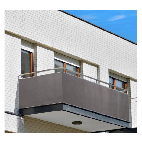 Balkonová zástěna OSLO grafitová, výška 80 cm, šířka různé rozměry MyBestHome Rozměr: 80x400 cm  MyBestHome PRO