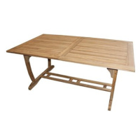 DOPPLER Stůl zahradní, rozkládací TECTONA 180/240 × 100 cm