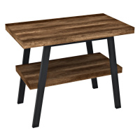 Sapho TWIGA umyvadlový stolek 90x72x50 cm, černá mat/dub tmavý