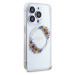 Guess PC/TPU Flowers Ring Glossy Logo MagSafe kryt iPhone 15 Pro Max čirý