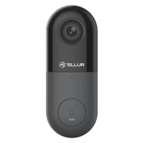 Tellur Video DoorBell WiFi, 1080P, PIR, Wired, Black