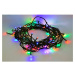 Solight LED venkovní vánoční řetěz, 100 LED, 10m, přívod 3m, 8 funkcí, časovač, IP44, vícebarevn
