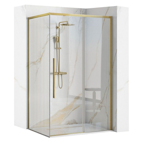 REA Sprchový kout SOLAR zlatý Brush 120x90 REA-K9511