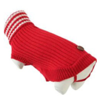 Obleček svetr rolák pro psy Dublin červený 30cm Zolux