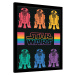 Obraz na zeď - Star Wars Pride - R2D2 Rainbow, 34.3 × 44.5 cm