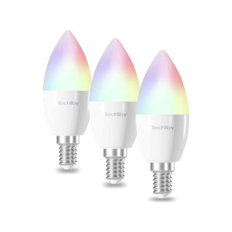 TechToy Smart Bulb RGB 4,4W E14 3pcs set Tesla