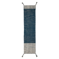 Flair Rugs koberce Ručně všívaný kusový běhoun Indira Blue - 60x200 cm