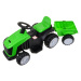 HračkyZaDobréKačky Elektrický traktor s přívěsem TR1908 zelený