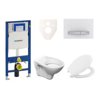 Cenově zvýhodněný závěsný WC set Geberit do lehkých stěn / předstěnová montáž+ WC S-Line S-line 