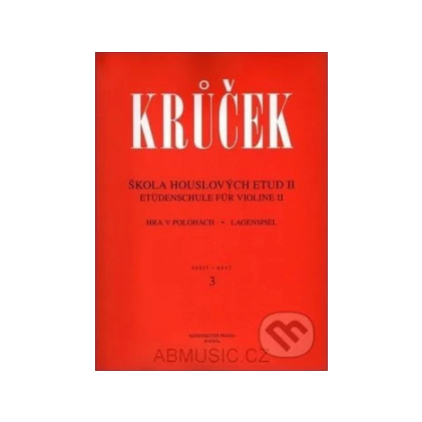 Škola houslových etud II (sešit 3, 4) - Václav Krůček - kniha z kategorie Noty