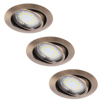 Rabalux Rabalux 1051 - SADA 3xLED Podhledové svítidlo LITE 3xGU10-LED/3W/230V