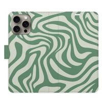 iSaprio Flip pouzdro Zebra Green 02 pro iPhone 15 Pro Max