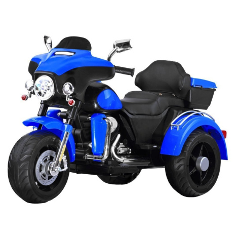Mamido Dětská elektrická motorka Chopper Shine modrá