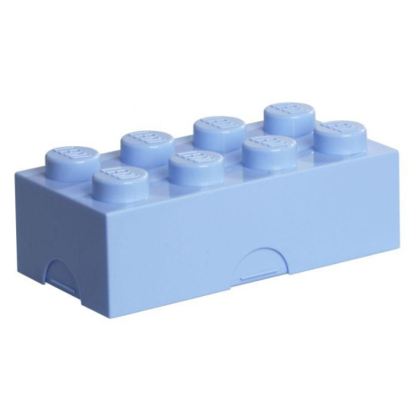 LEGO box na svačinu 100 x 200 x 75 mm - světle modrá