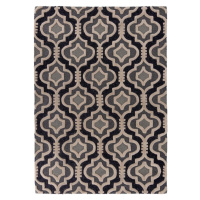 Šedý vlněný koberec 170x120 cm Moorish Amira - Flair Rugs