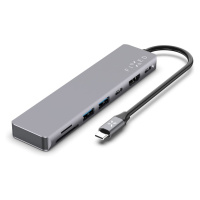 FIXED HUB Card 7v1 USB-C pro notebooky a tablety vesmírně šedý