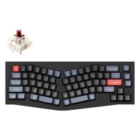 Keychron QMK Q8 65% Ergonomic Gateron G Pro Hot-Swappable Brown Switch Mechanical, Black - US