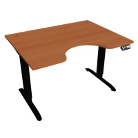 Office Pro psací stůl Hobis Motion MS ERGO 2 Šířka: 120 cm, Barva desky: třešeň, Barva kovu: čer