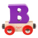Bigjigs Rail vagónek dřevěné vláčkodráhy - Písmeno B