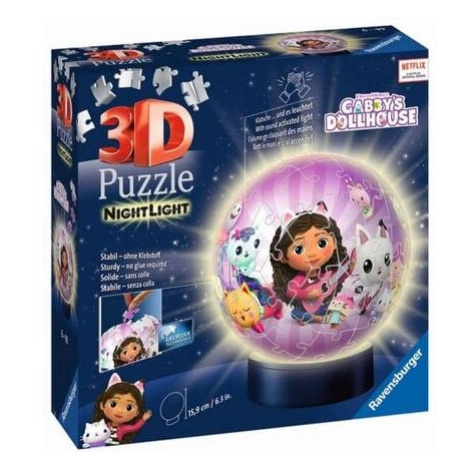 Ravensburger: Puzzle-Ball Gabby’s Dollhouse 72 dílků (noční edice)