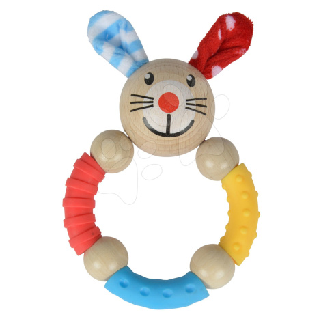 Dřevěné chrastítko Rabbit Beads Baby Eichhorn zajíček od 3 měsíců