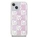 DKNY Liquid Glitter Checkered Pattern Zadní Kryt pro iPhone 15 Pink