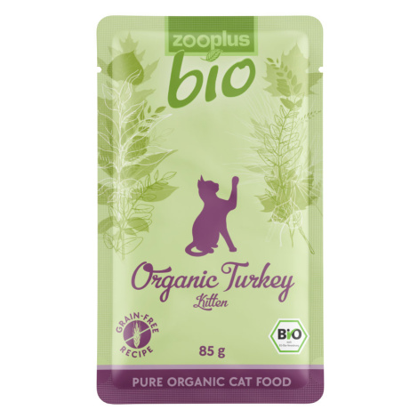 Zooplus Bio, 24 x 85 g za skvělou cenu - Kitten bio krůtí