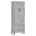 vidaXL Skříň highboard betonově šedá 69,5x34x180 cm kompozitní dřevo